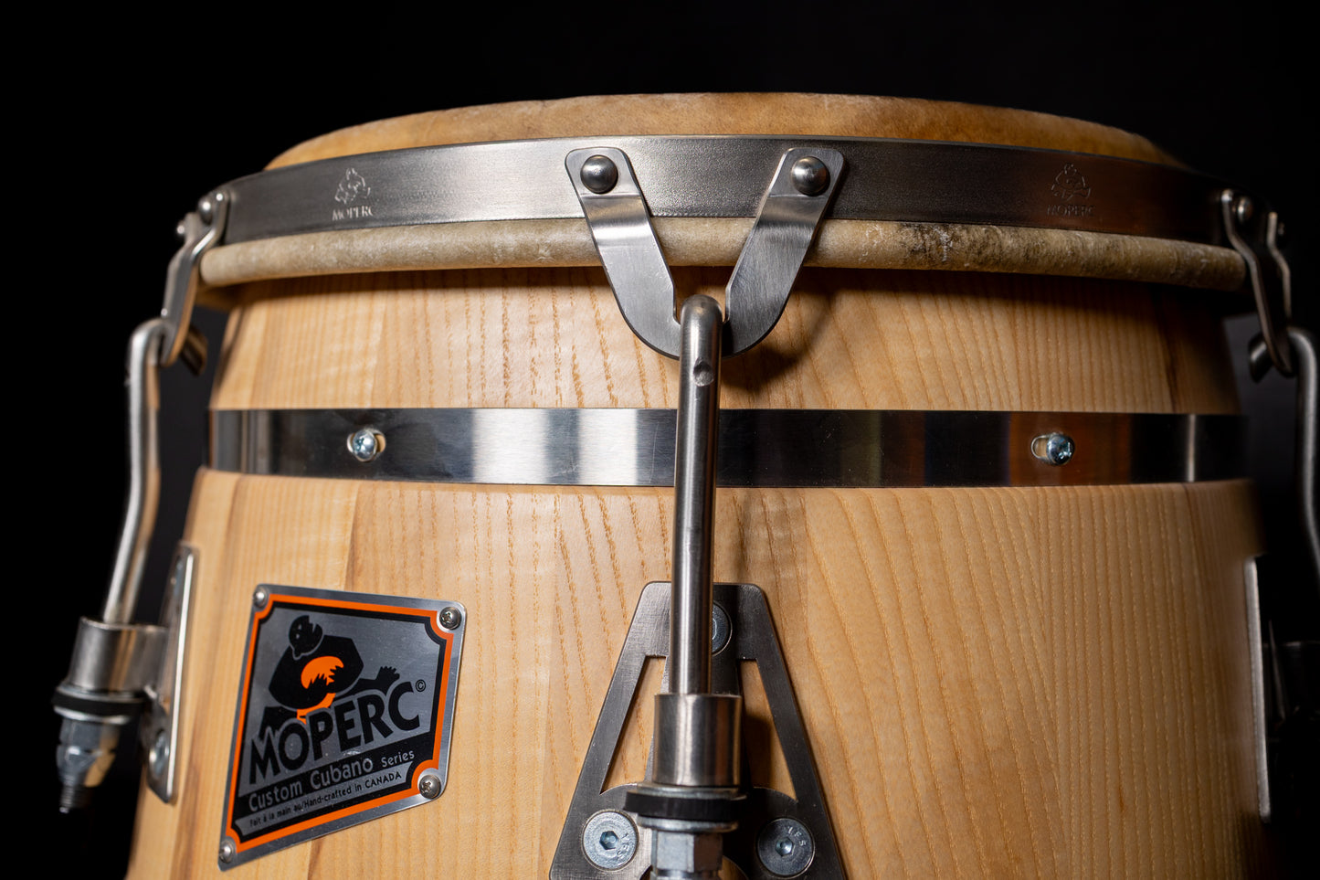 Custom conga - Ash - 4 bands natural tumba 12.5'' - Ready to ship