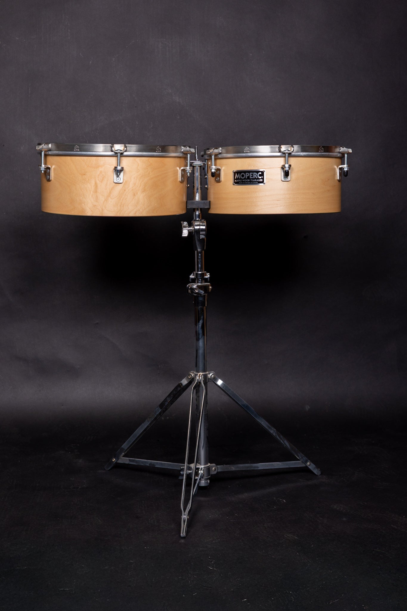 Moperc maple timbales - Ready to ship - 14''-15'' with stand