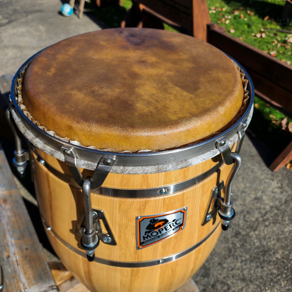 Custom congas - ash - 4 bands Natural Q-T - Ready to ship