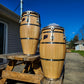 Custom congas - ash - 4 bands Natural Q-T - Ready to ship