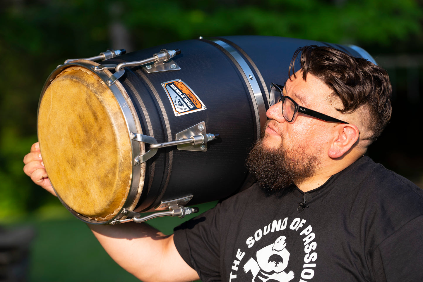 Congas cubano personnalisées 4 bandes - Acajou du Brésil 