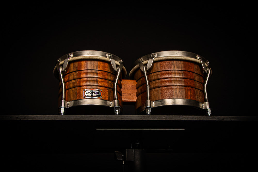 2 tone mahogany/walnut bongo - 8.5'' hembra - Ready to ship
