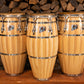 Congas cubano personnalisés - frêne - 4 bandes Natural QCT - prêts à expédier