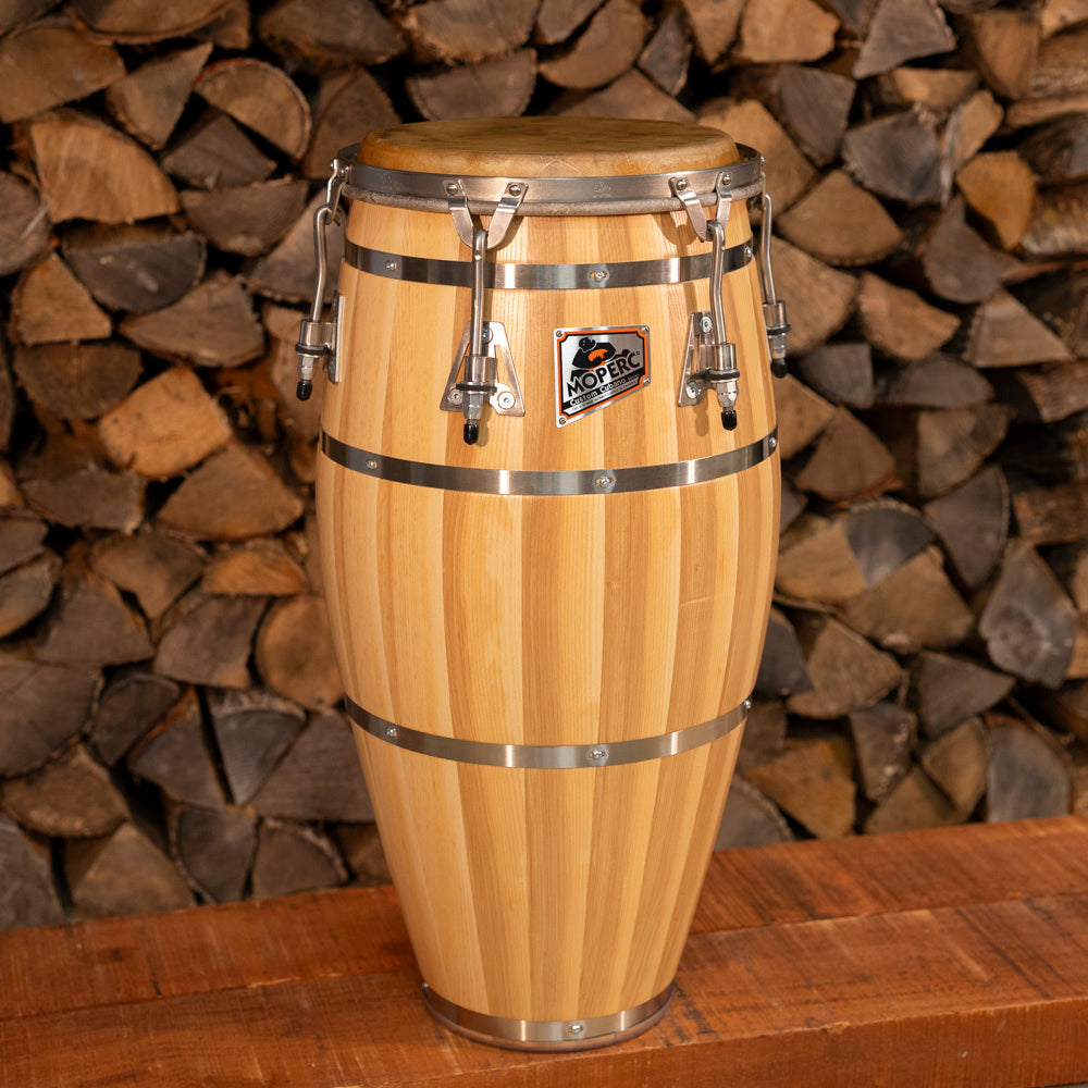 Congas cubano personnalisés - frêne - 4 bandes Natural QCT - prêts à expédier