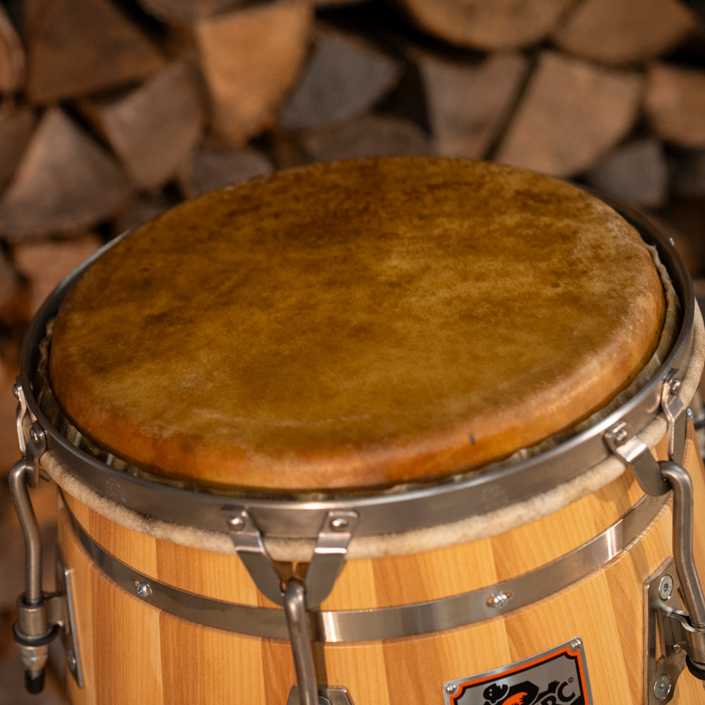 Congas cubano personnalisés - frêne - 4 bandes Natural QCT - prêts à expédier