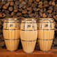 Congas cubano personnalisés - frêne - 4 bandes Natural QCT - prêts à expédier