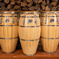 Congas cubano personnalisés - frêne - 4 bandes Natural QCT - prêts à expédier