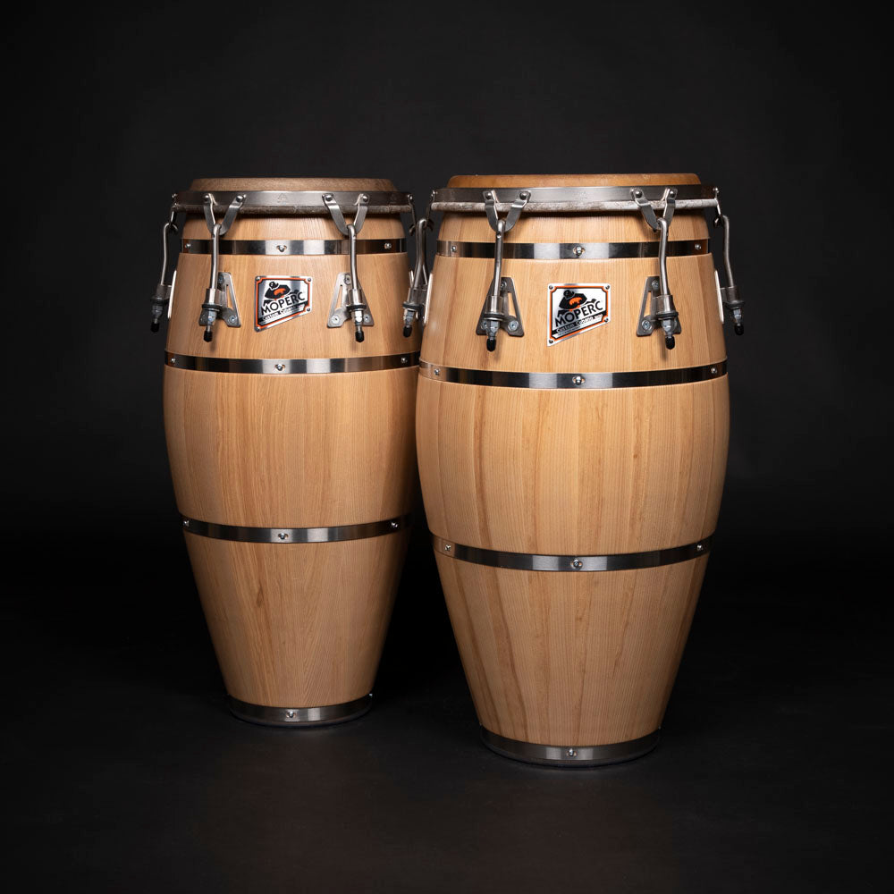 Custom congas - ash - 4 bands Natural Q-T - Ready to ship