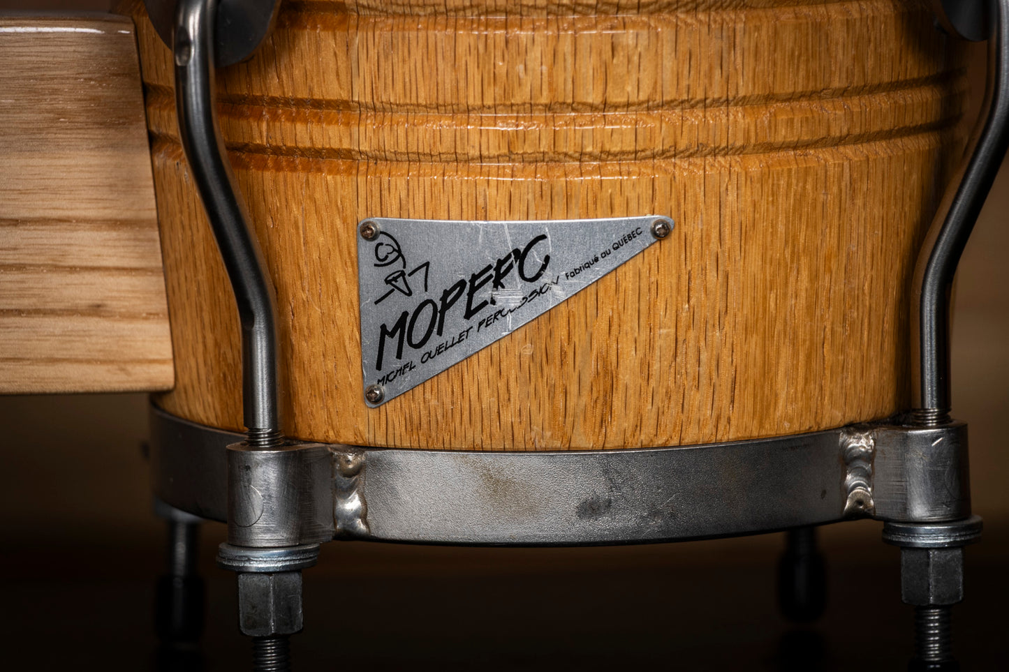 Vintage Moperc Conical Bongo – Red Oak (1990s)