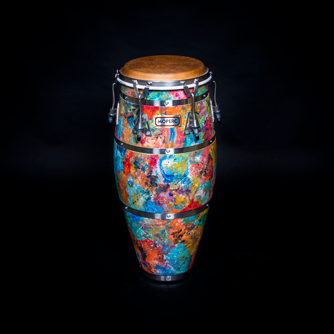 Custom cubano congas 4 bands ash with color choices